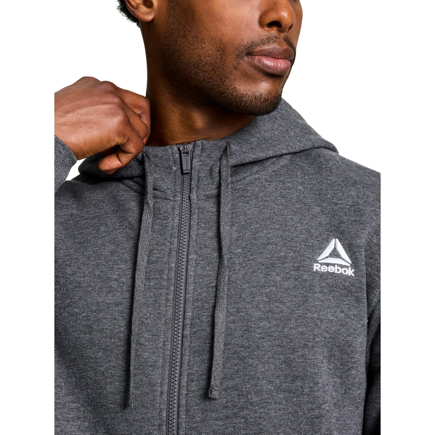 Reebok Men’s Game Day Full-Zip Hoodie – Dark Grey