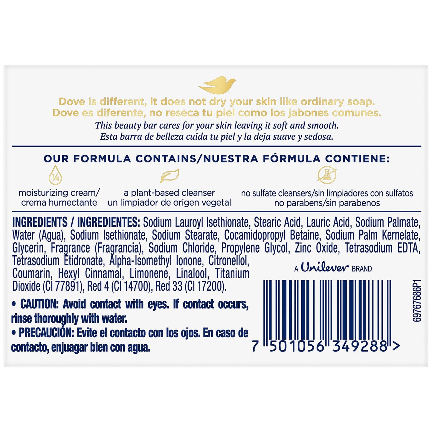 Dove Pink Beauty Bar Soap, Pack of 2 – Moisturizing 3-in-1 Cleanser for Face, Body & Hands, 4.75 oz Each