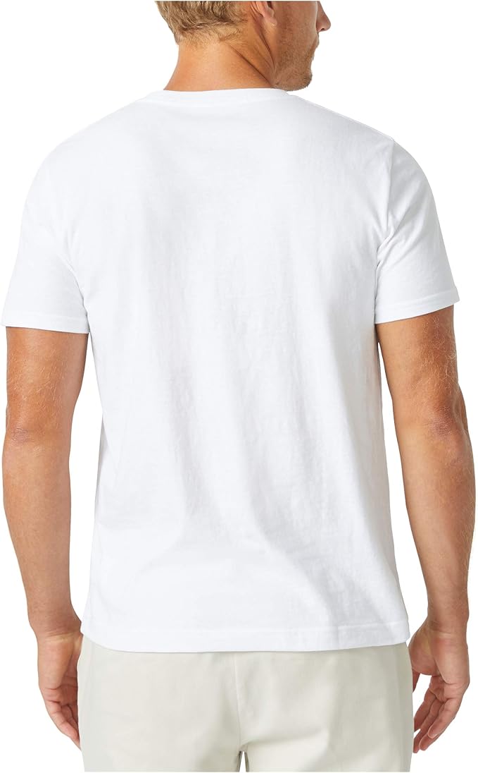 Nautica Men’s Sustainable Crafted Cotton Graphic T-Shirt – White