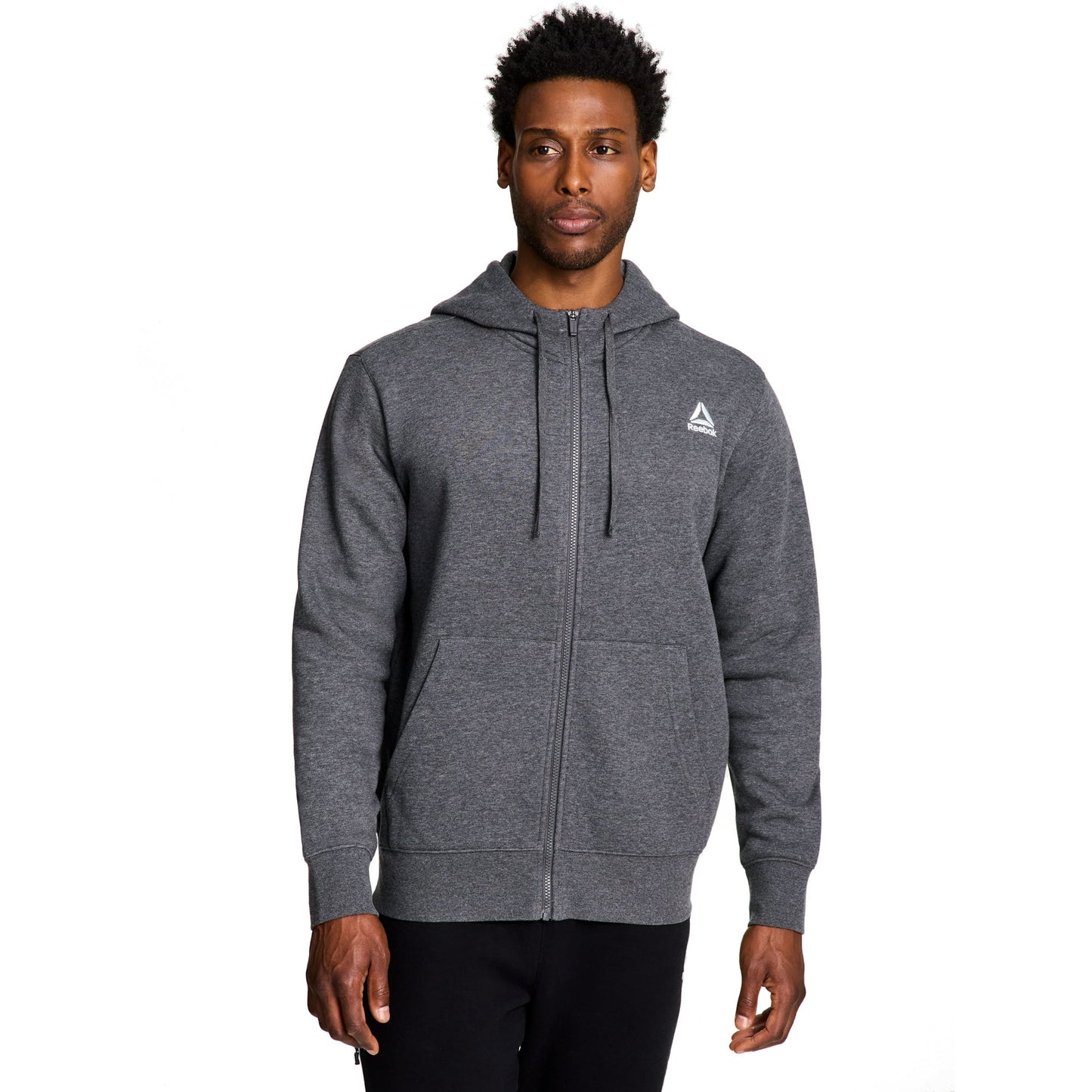 Reebok Men’s Game Day Full-Zip Hoodie – Dark Grey