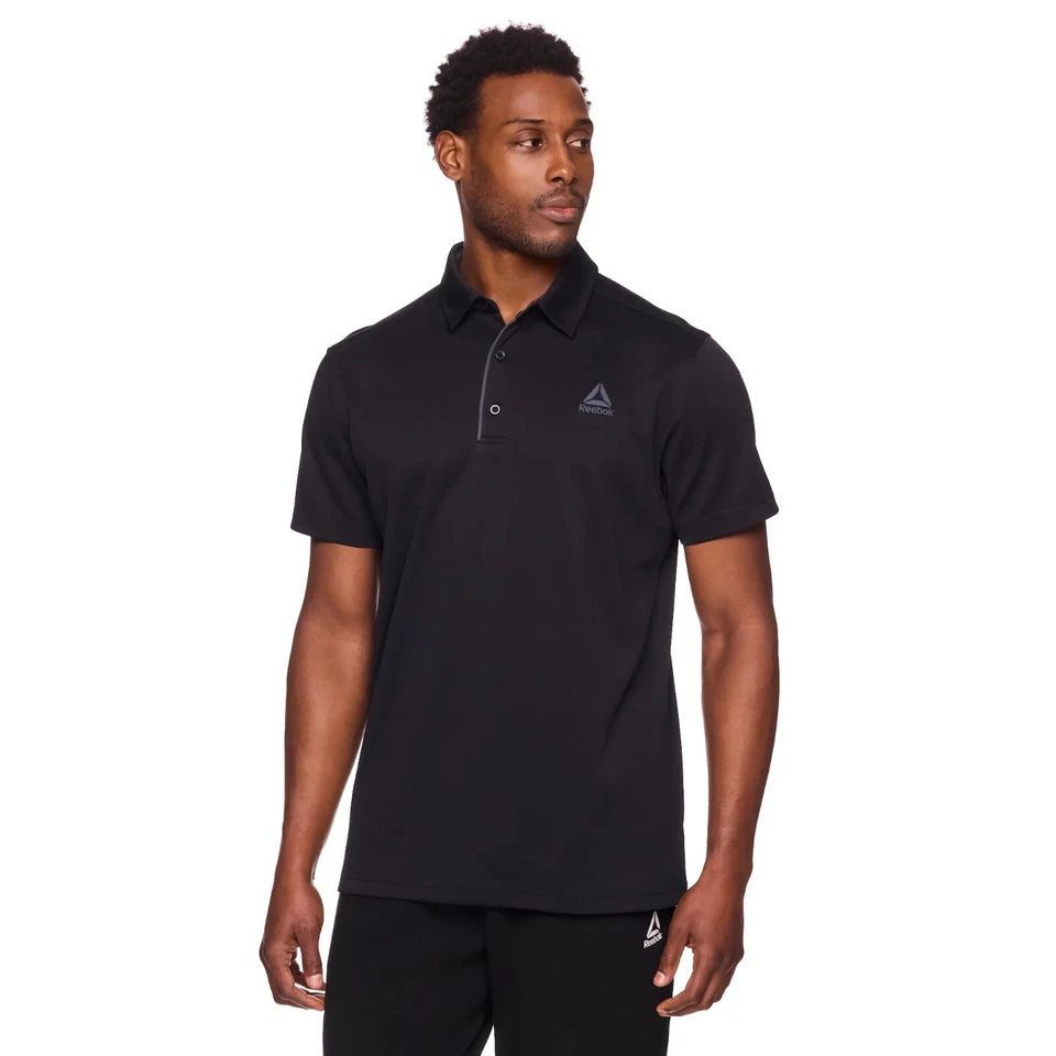 Reebok Men's Short Sleeve Performance Training Polo Shirt size S